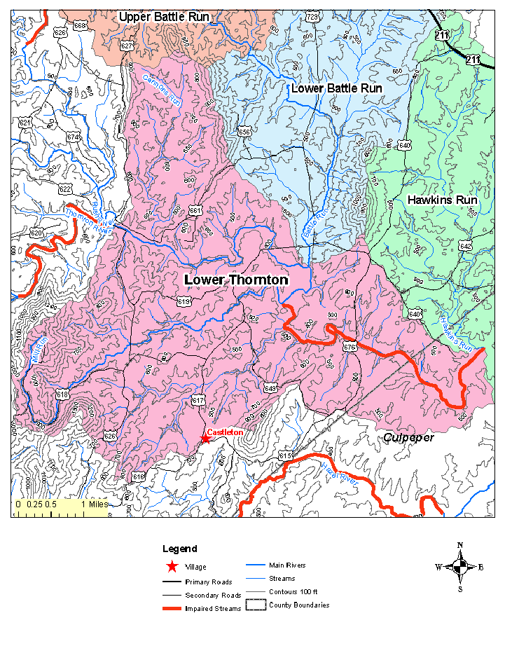 Lower Thornton, Topographic Map